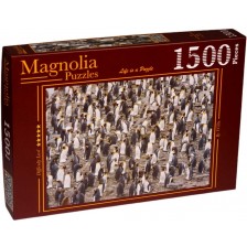 Пъзел Magnolia от 1500 части - Колония Кралски пингвини -1