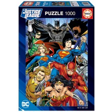 Пъзел Educa от 1000 части - DC Comics: Лигата на справедливостта  -1