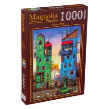 Пъзел Magnolia от 1000 части - Цветни сгради -1