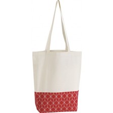 Пазарска чанта Giftpack - 38 x 42 cm, червено и бяло -1