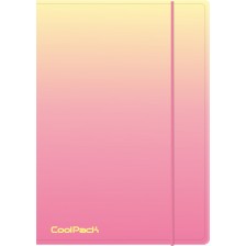 Папка с ластик Cool Pack - A4, Gradient Peach