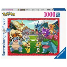 Пъзел Ravensburger от 1000 части - Pokémon: Битката -1