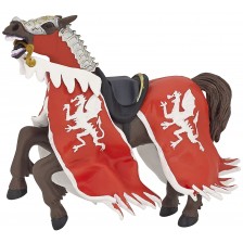 Фигурка Papo The Medieval Era – Конят на рицаря на Червения дракон -1