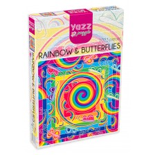 Пъзел Yazz Puzzle от 1023 части - Дъга и пеперуди -1