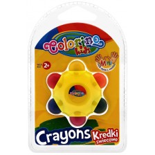 Пастел Colorino Kids - звезда, 6 цвята -1