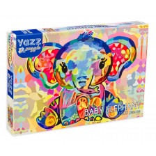 Пъзел Yazz Puzzle от 1000 части - Бебе слонче -1