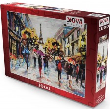 Пъзел Nova puzzle от 1000 части - Айфелови улици -1