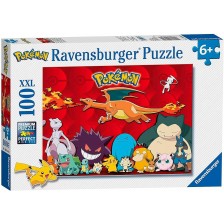 Пъзел Ravensburger от 100 XXL части - Pokémon: Чаризард и приятели -1