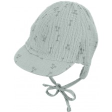 Памучна лятна шапка с UV 50+ защита Sterntaler - С палми, 43 cm, 5-6 месеца -1
