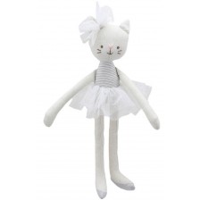 Парцалена кукла The Puppet Company - Котка, бяла, 35 cm -1
