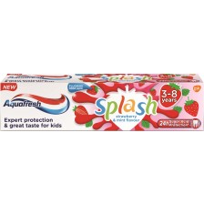 Aquafresh Детска паста за зъби Splash Strawberry, 3-8 години, 50 ml -1