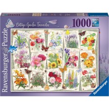 Пъзел Ravensburger от 1000 части - Любимите градински цветя -1