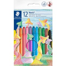 Пастели Staedtler Noris Club Twister 221 - 12 цвята, с пластмасово тяло
