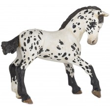 Фигурка Papo Horses, foals and ponies – Конче, порода Апалуза, черно