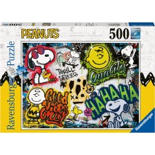 Пъзел Ravensburger от  500 части - Peanuts: графити -1