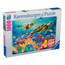 Пъзел Ravensburger от 1000 части - Син подводен свят -1
