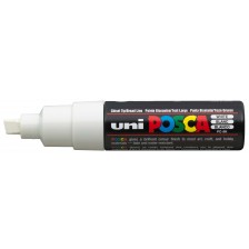Перманентен маркер Uniball Posca на водна основа – Бял, 8.0 mm -1