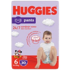 Пелени гащи Huggies -Размер 6, 15-25 kg, 30 броя