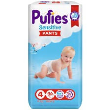 Пелени гащи Pufies Pants Sensitive 4, 46 броя -1