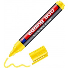 Перманентен маркер Edding 300 - Жълт -1