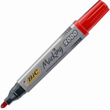 Перманентен маркер Bic - 2000, 5.0 mm, червен -1