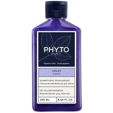 Phyto Purple Шампоан за неутрализиране на жълти нюанси, 250 ml