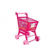 Детска играчка Pilsan - Количка за пазаруване, розова -1