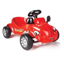 Детска кола с педали Pilsan - Happy Herby, червена -1