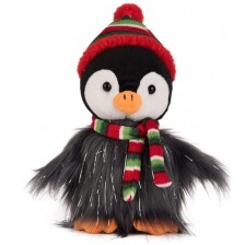 Плюшена играчка Амек Тойс - Пингвин с коледен шал, 17 cm -1