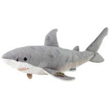 Плюшена играчка Rappa Еко приятели - Бяла акула, 51 cm