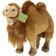 Плюшена играчка Rappa Еко приятели - Двугърба камила, стояща, 30 cm