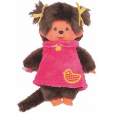 Плюшена играчка Monchhichi Fluffy girl - Маймунка, 20 cm