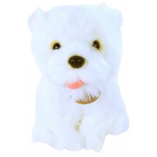 Плюшена играчка Rappa Еко приятели  - Куче Западнохайландски бял териер, 23 cm -1