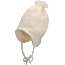 Плетена бебешка шапка Sterntaler - 51 cm, 18-24 месеца, екрю -1
