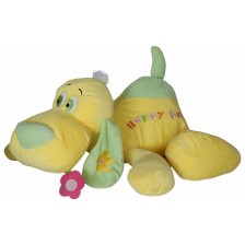Плюшена играчка Амек Тойс - Легнало куче, жълто, 65 сm -1