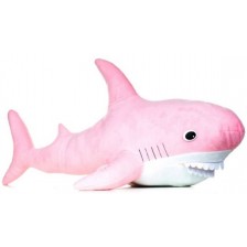 Плюшена играчка Fluffii - Акула, розова -1