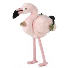 Плюшена играчка Rappa Еко приятели - Розово фламинго, 34 cm