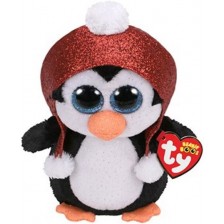 Плюшена играчка TY Toys - Пингвинче с шапка, 15 cm