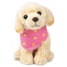 Плюшена играчка Studio Pets - Куче Лабрадор с кърпа, Щастливко, 23 cm