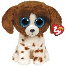 Плюшена играчка TY Toys - Куче Muddles, кафяво, 23 cm