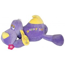 Плюшена играчка Амек Тойс - Легнало куче, лилаво, 53 cm
