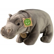 Плюшена играчка Rappa Еко приятели - Хипопотам, стоящ, 30 cm -1