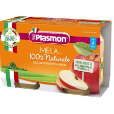 Плодово пюре Plasmon - Ябълка, 2 х 104 g -1