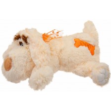 Плюшена играчка Амек Тойс - Легнало куче, бежово, 45 cm -1