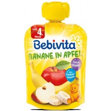 Пюре от банан и ябълка Bebivita - 90 g -1