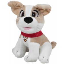  Плюшена играчка Амек Тойс - Куче с каишка, бежово и бяло, 18 cm -1