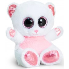 Плюшена играчка Keel Toys Animotsu - Мече, розово, 15 cm