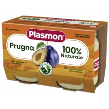 Плодово пюре Plasmon - Слива, 2 х 104 g