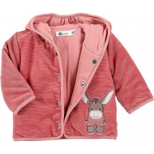 Плюшено бебешко палтенце за момиче Sterntaler - 62 cm, 4-5 месеца, розово -1