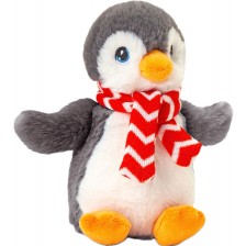 Плюшена играчка Keel Toys Keeleco - Пингвин с шал, 25 cm
